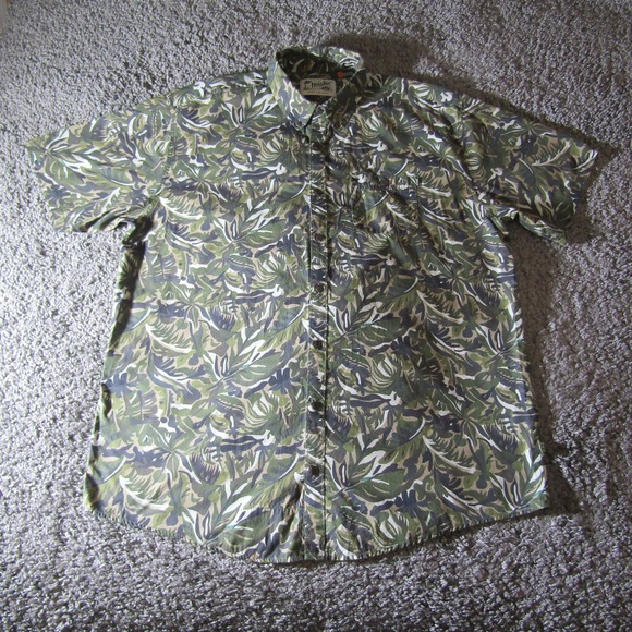Howler Brothers Shirt Mens 2XL Camo Hawaiian Tropical All Over Print AOP Casual - Picture 2 of 7